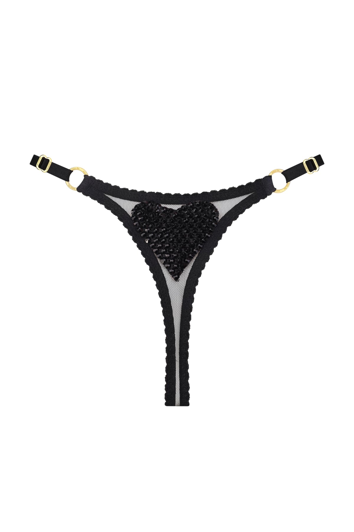 Трусики Black Love Cristal Black Shine - фото 2
