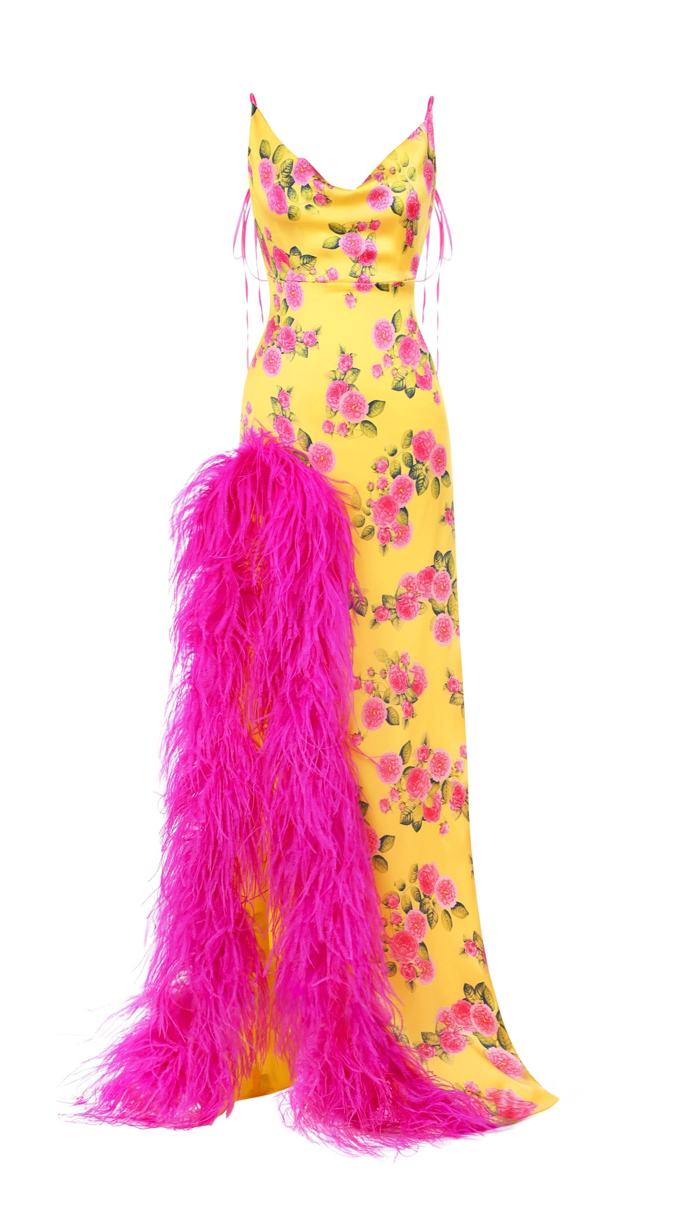 Cукня Paradise Bird (жовтий/троянда)