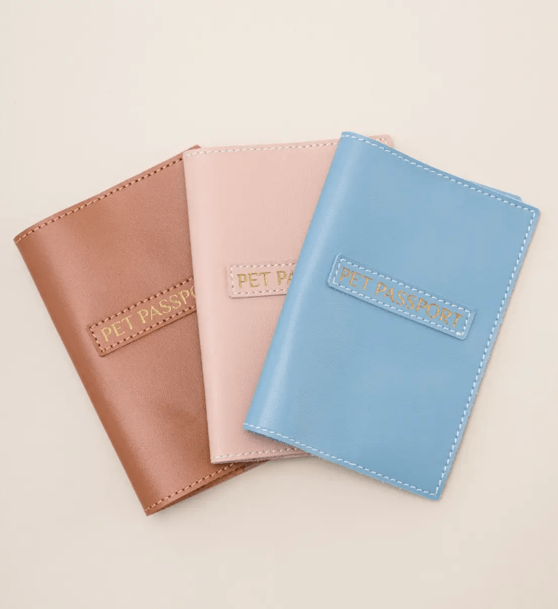 Обкладинка для ветпаспорта CHOUCHOU шкіряна для собаки руда