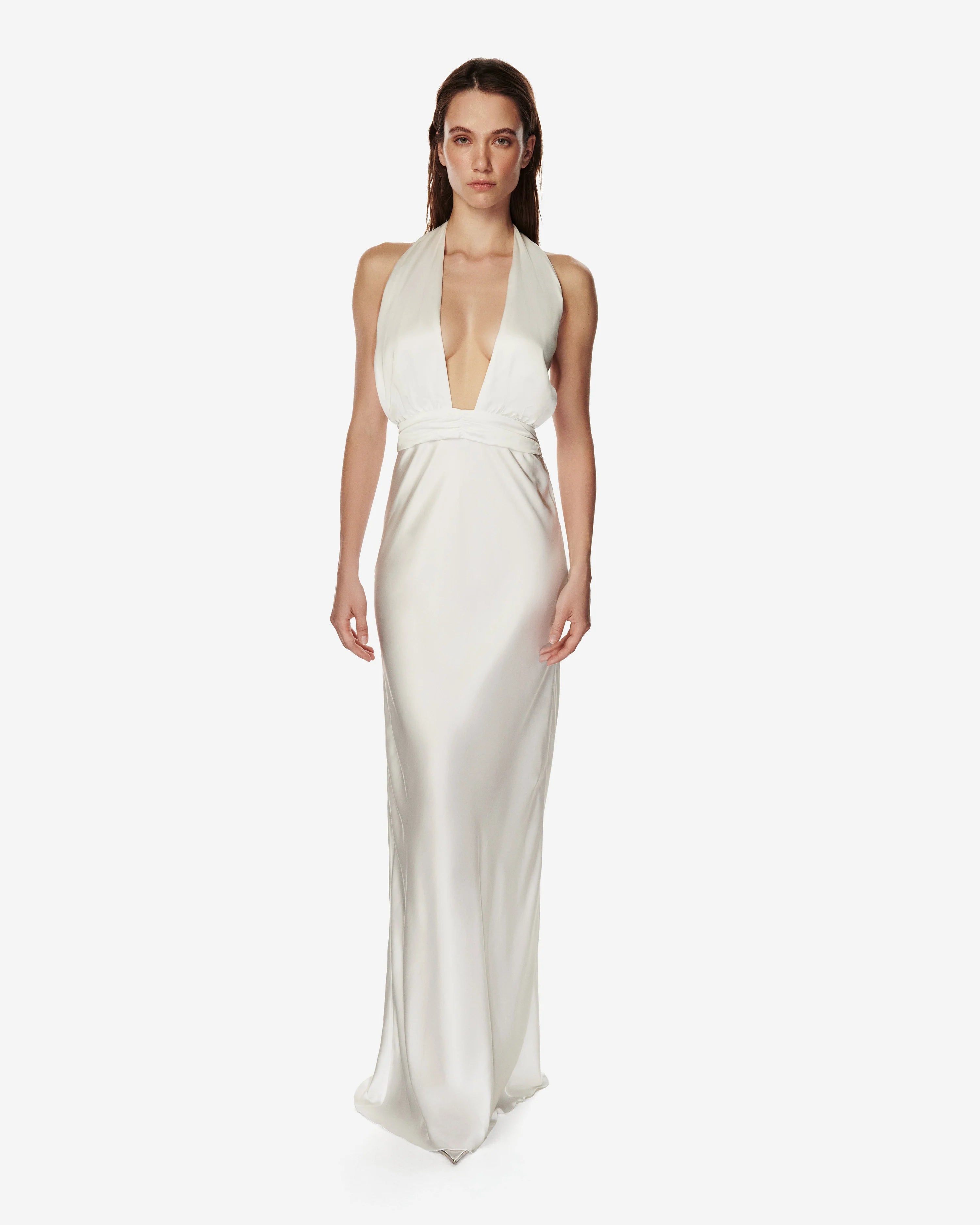 Soirée dress satin viscose