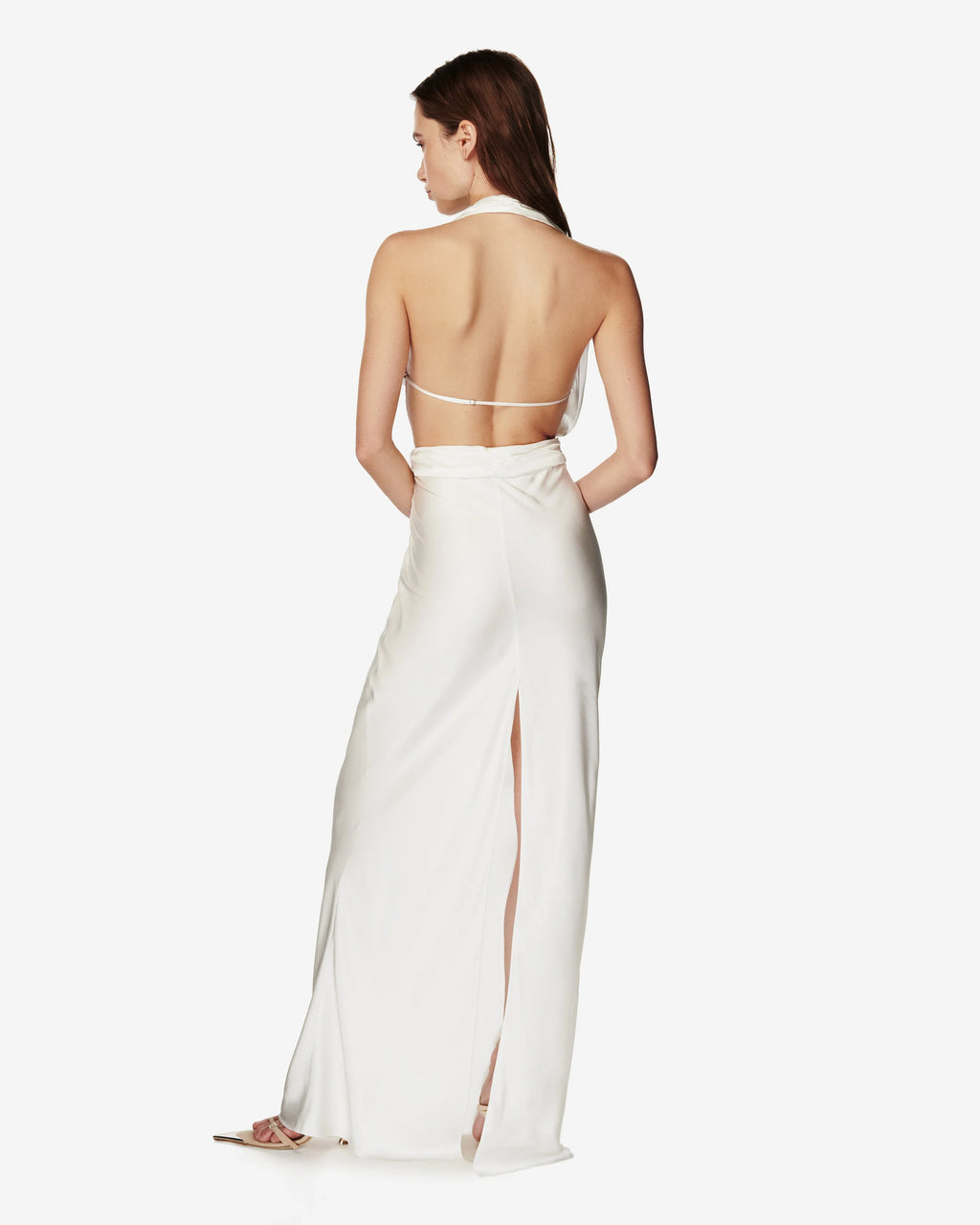 Soirée dress satin viscose