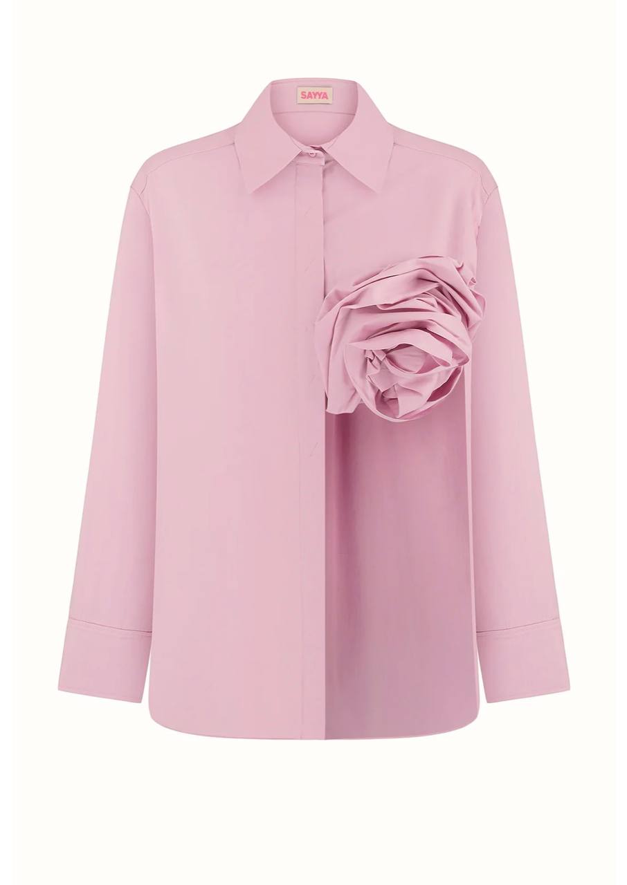 Shirt with a flower