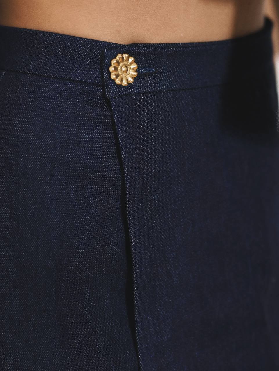 Cпідниця міні з деніму — Dark Blue - фото 4