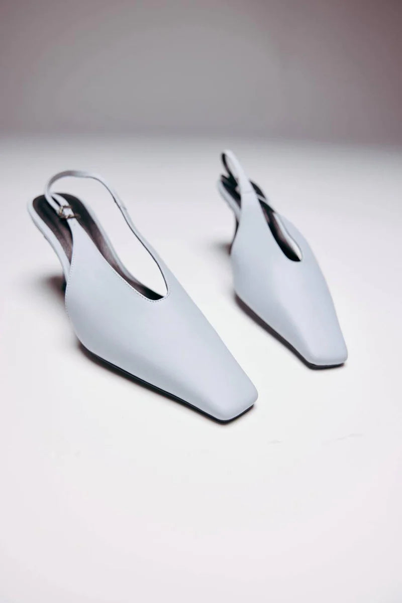 JECOME Ducks slingbacks burgundy