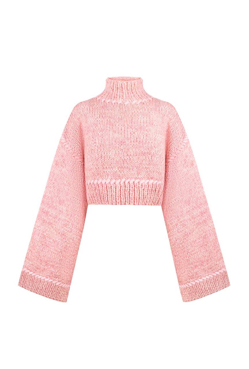 Knitted sweater - cape