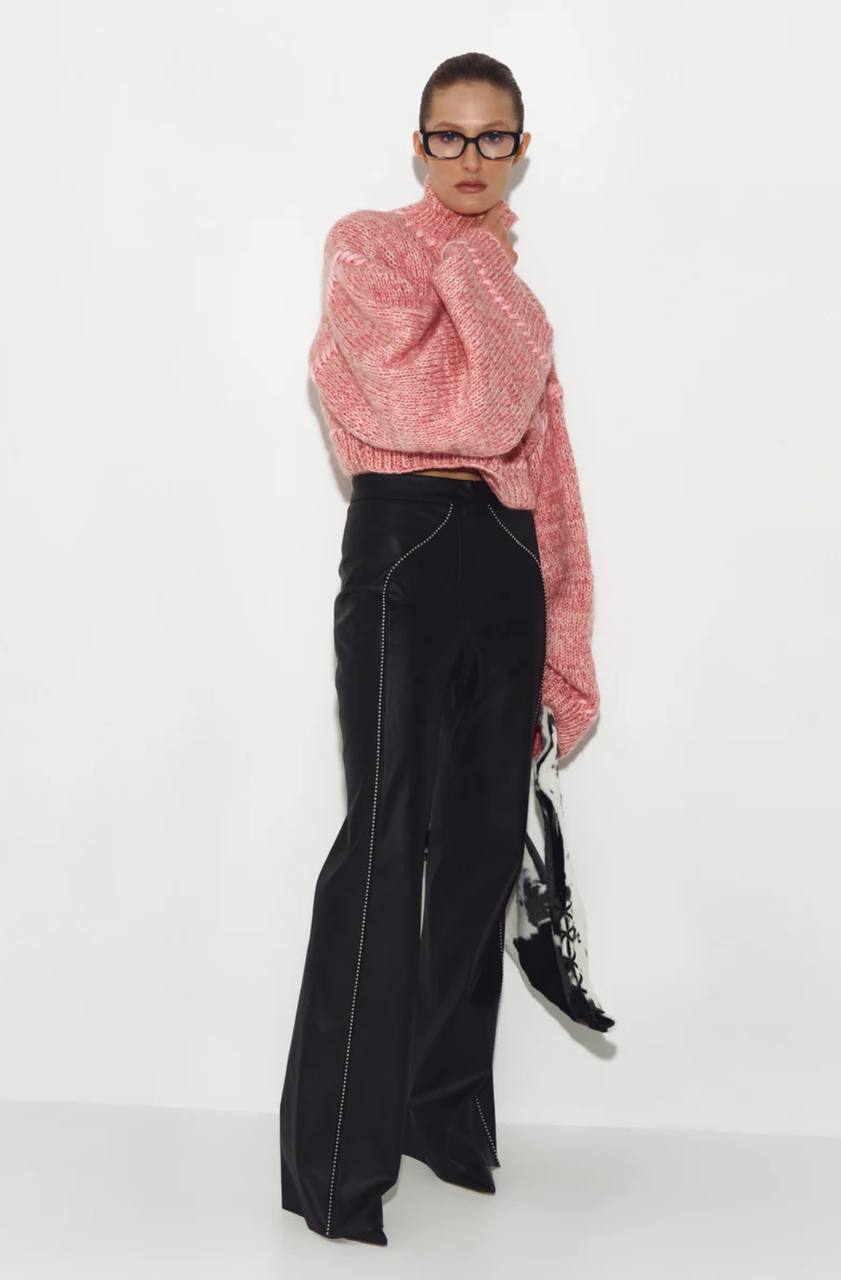 Knitted sweater - cape