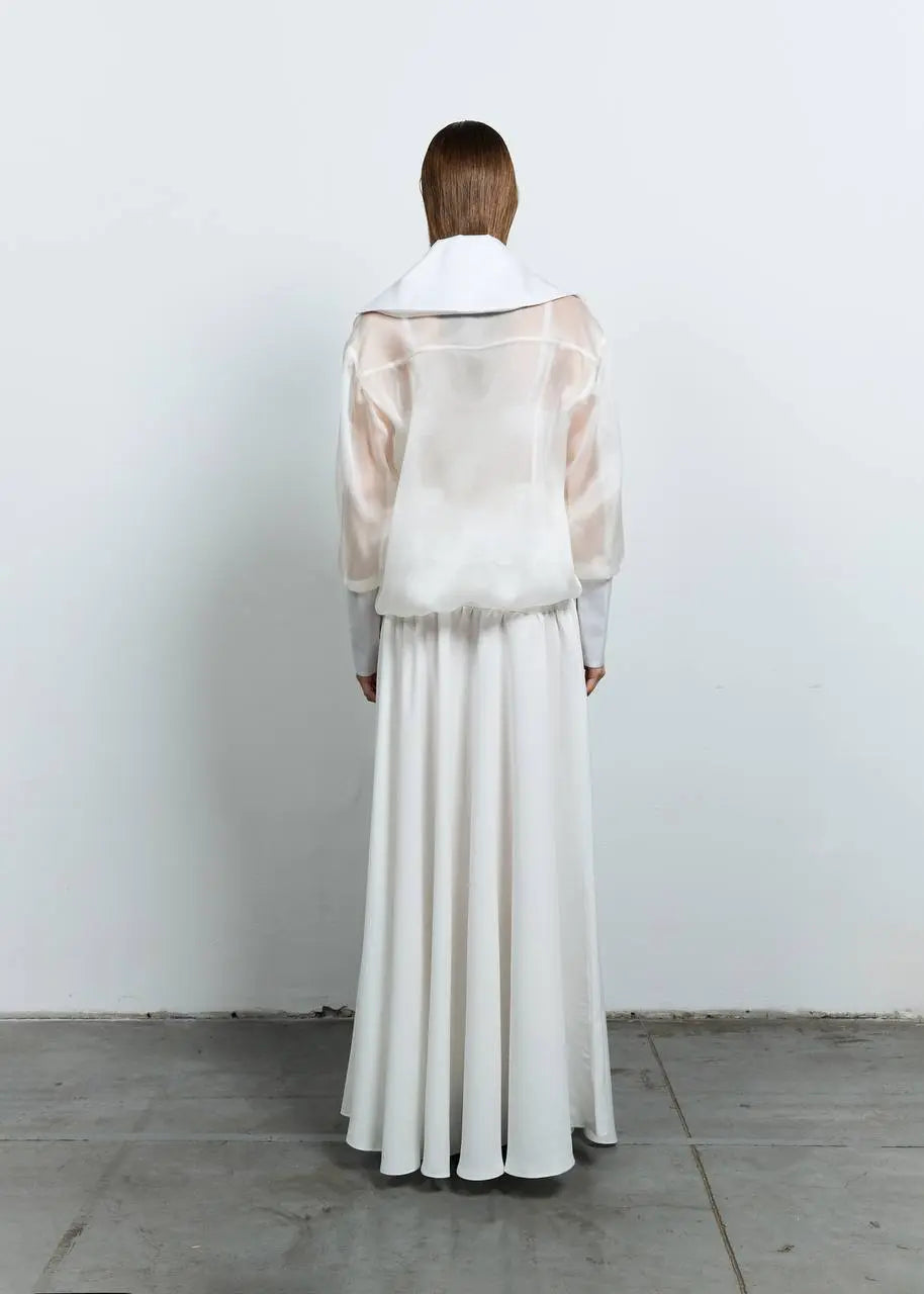 Organza bomber jacket