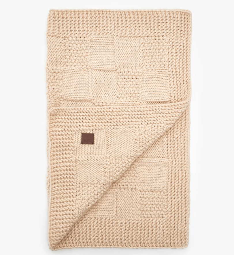 Пледик CHOUCHOU для собак "Chess" бежевий