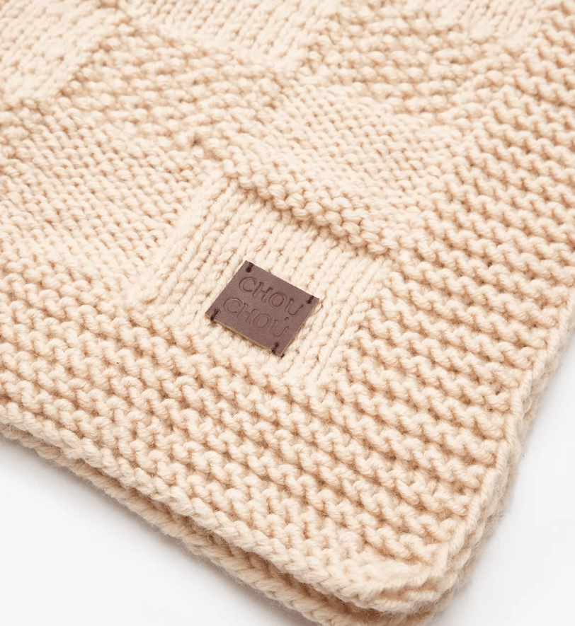 Пледик CHOUCHOU для собак "Chess" бежевий