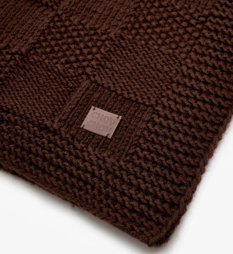 Пледик CHOUCHOU для собак "Chess" коричневий