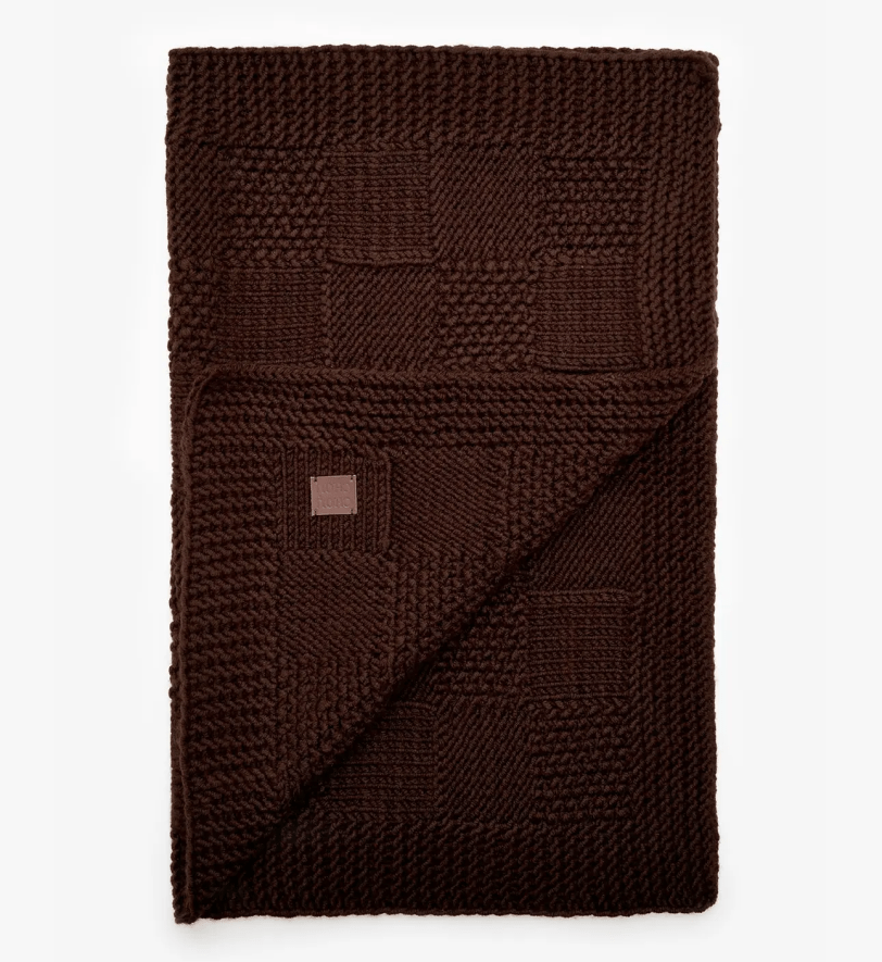 Пледик CHOUCHOU для собак "Chess" коричневий