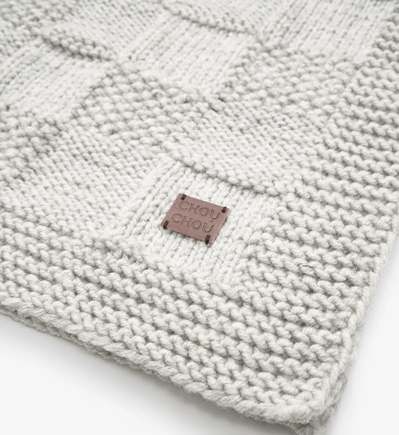 Пледик CHOUCHOU для собак "Chess" сірий