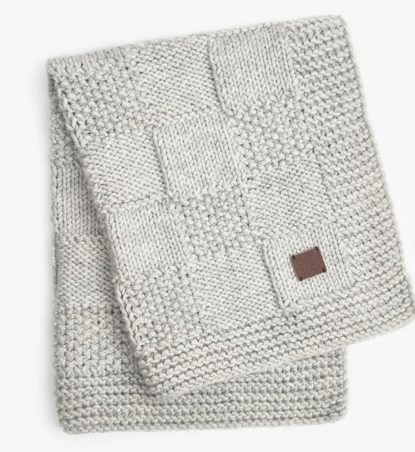 Пледик CHOUCHOU для собак "Chess" сірий