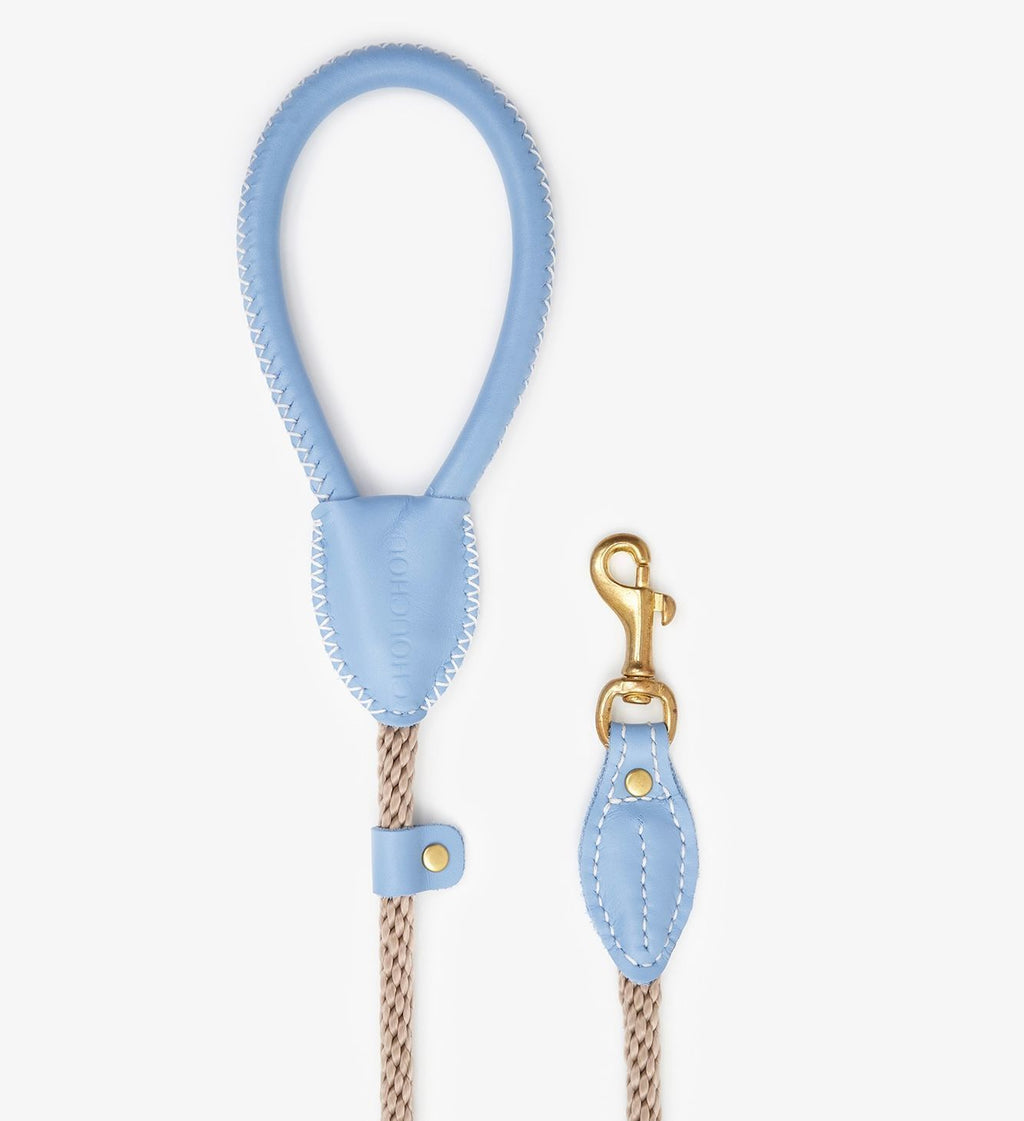 CHOUCHOU Leather leash for dogs "Caviar" white