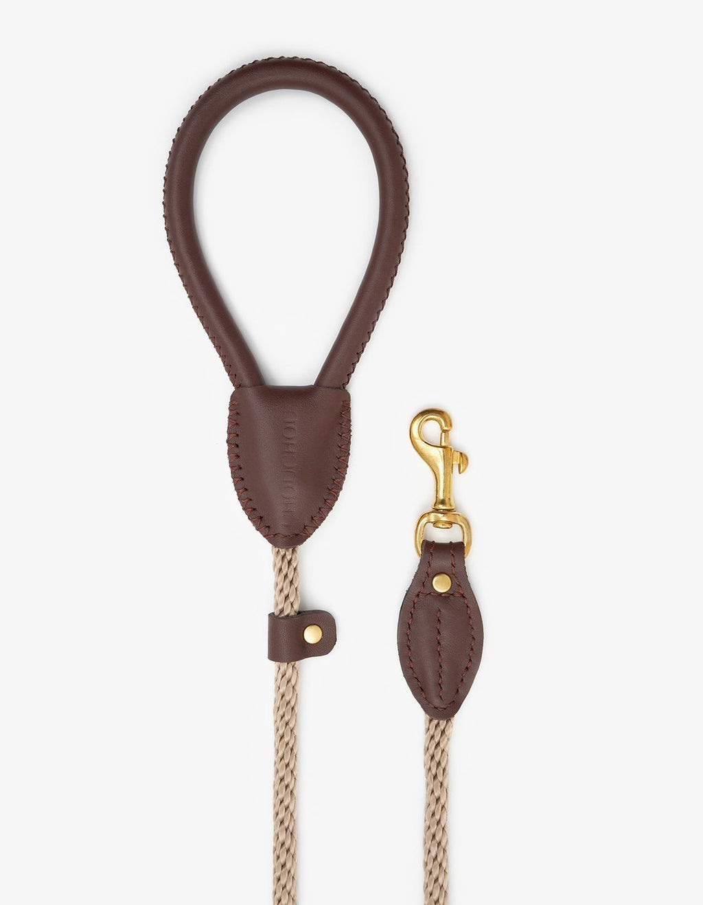 CHOUCHOU Leather leash for dogs "Caviar" white