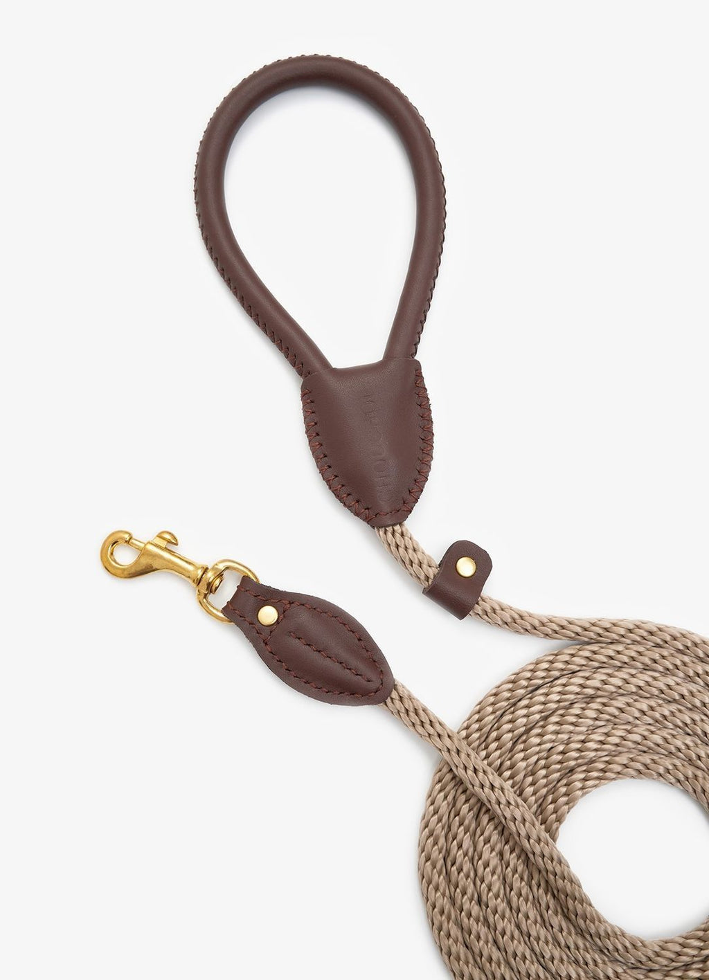 CHOUCHOU Leather leash for dogs "Caviar" white