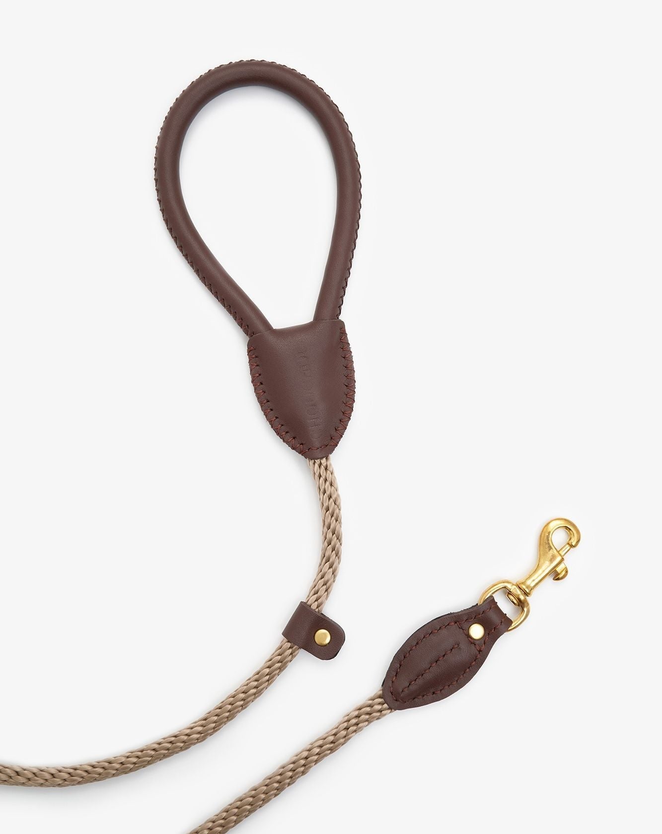 CHOUCHOU Leather leash for dogs "Caviar" white