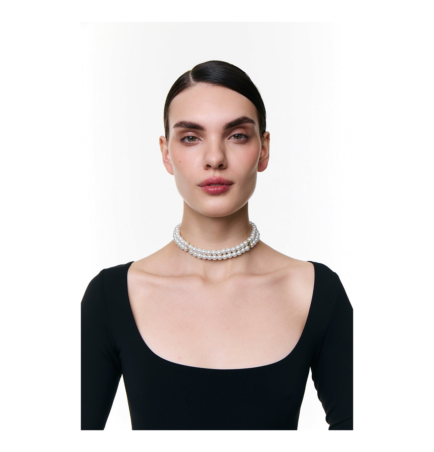 "2 ROWS" CERAMIC BEADS CHOKER - фото 8