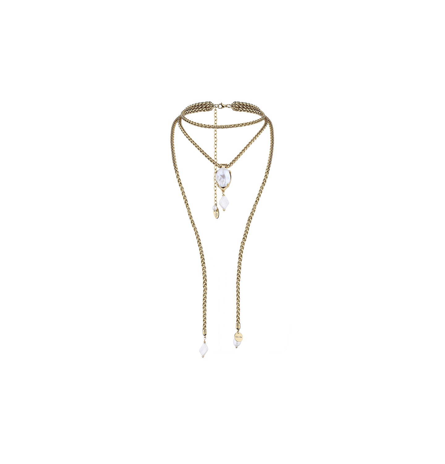 “ODESA” DOUBLE CHAIN NECKLACE