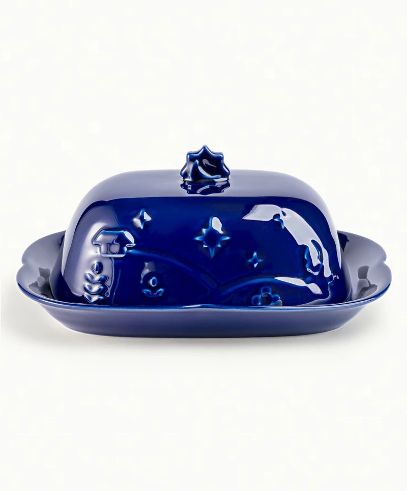THE GURTOK Morning and evening blue candlestick