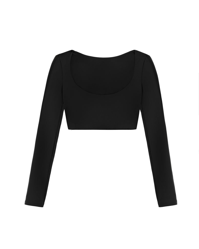 Scoop Long Sleeve - Black