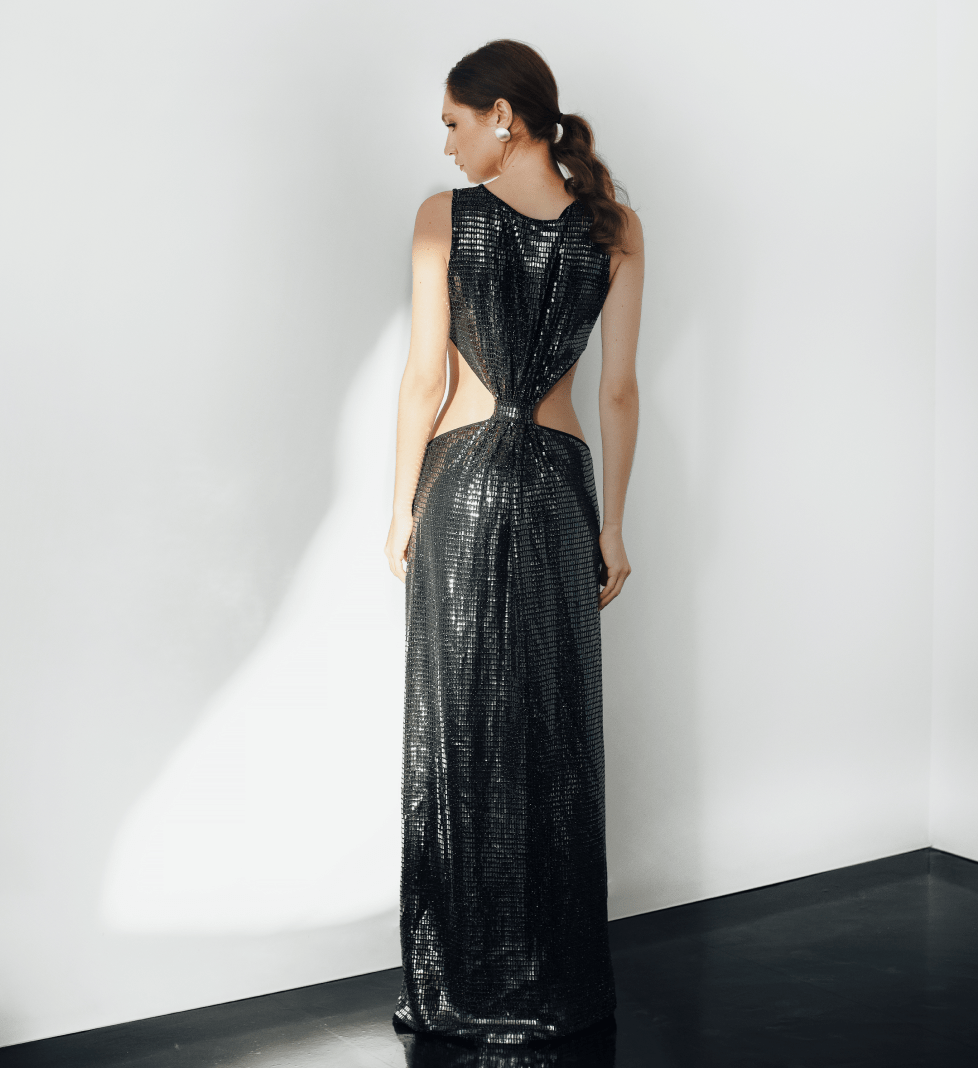 Сукня STRELNYKOVA у паєтках на трикотажній основі