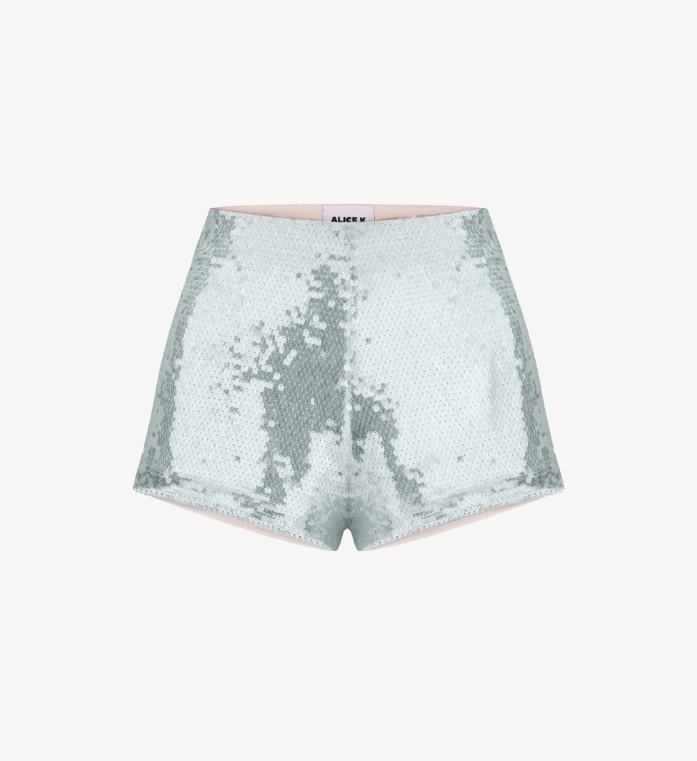 Шорти ALICE K в паєтку блакитні