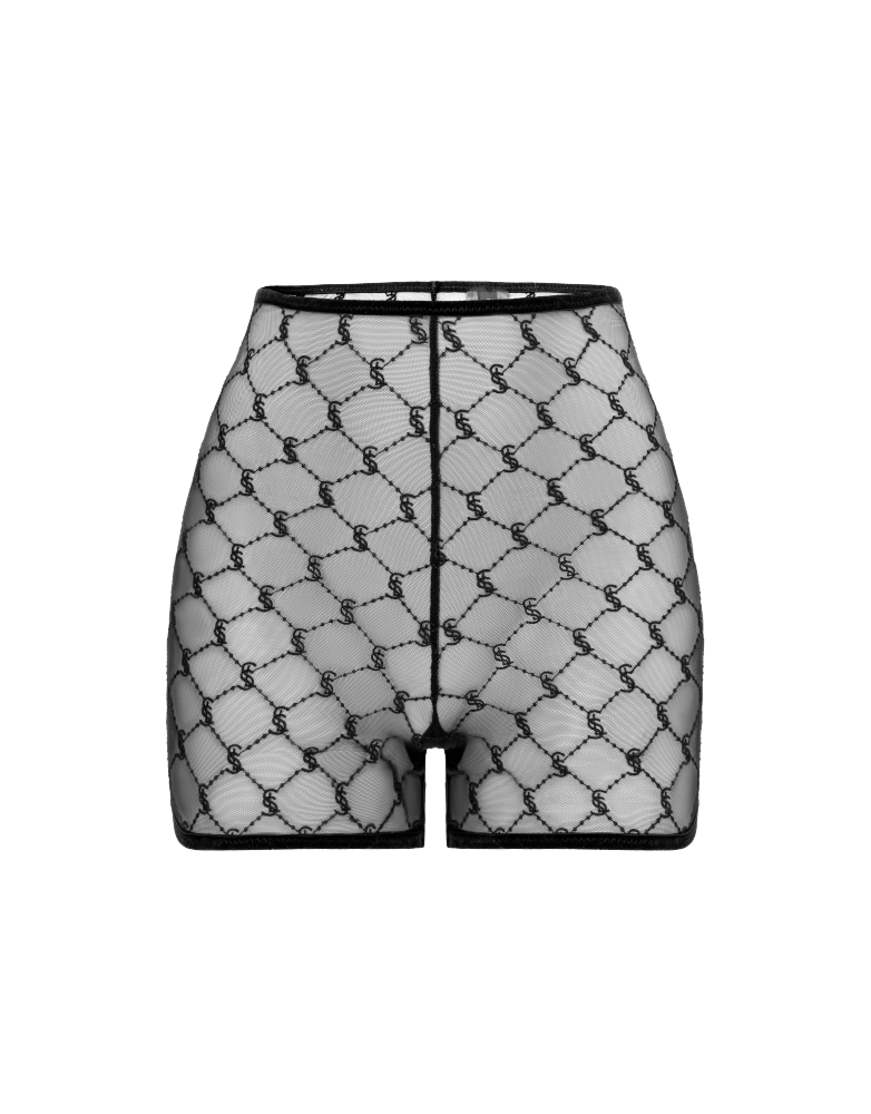 SHEER LACE SHORTS