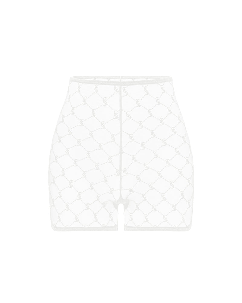 SHEER LACE SHORTS
