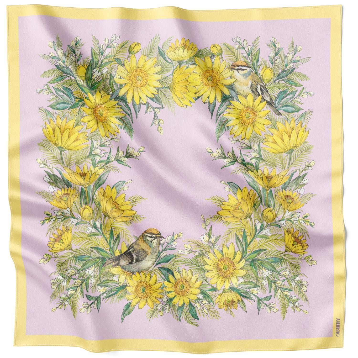 Silk scarf "Circle of the Sun"