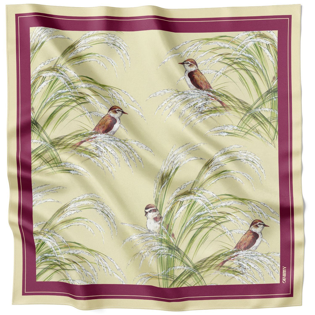 Silk scarf "Silence of the Heart"