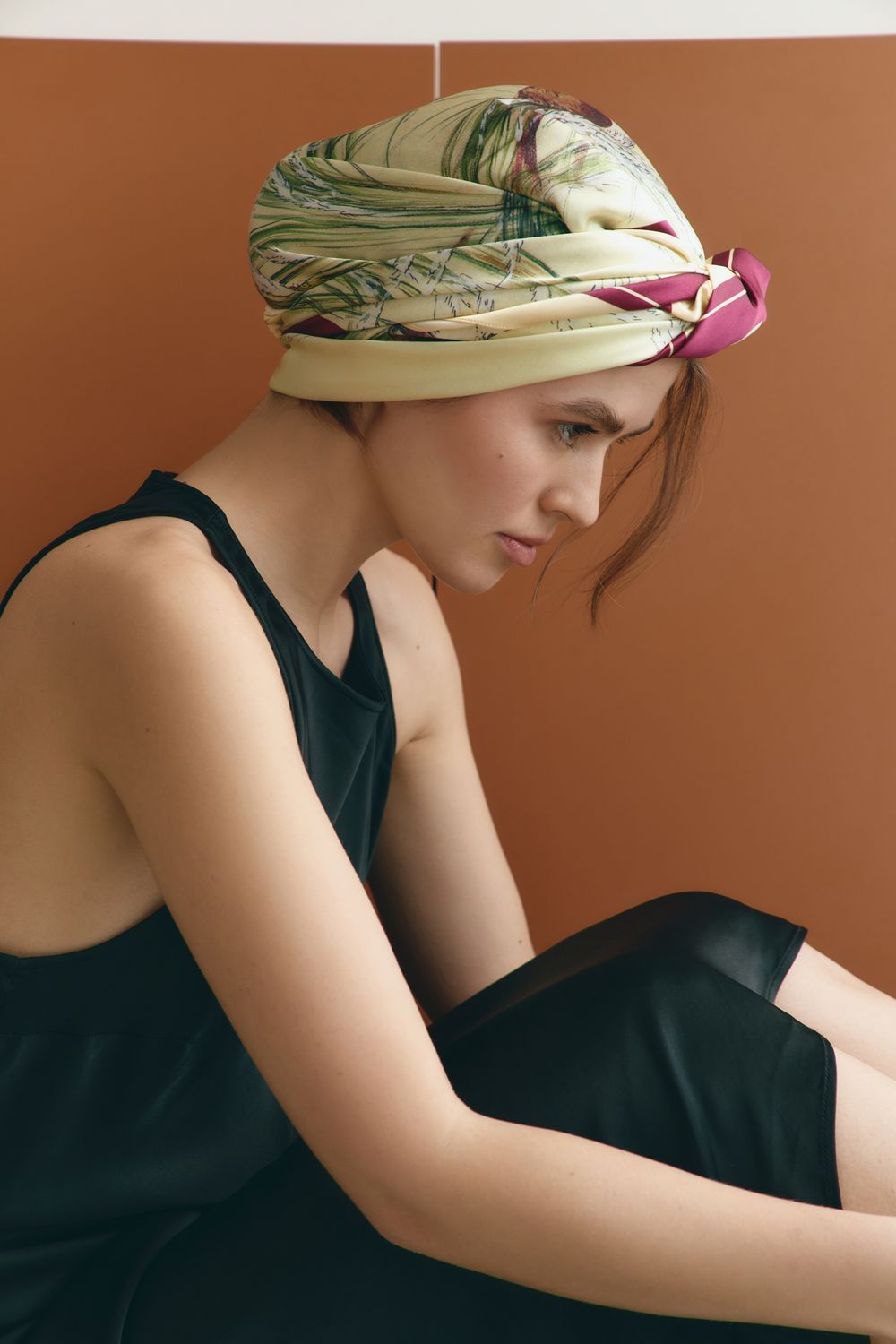 Silk scarf "Silence of the Heart"