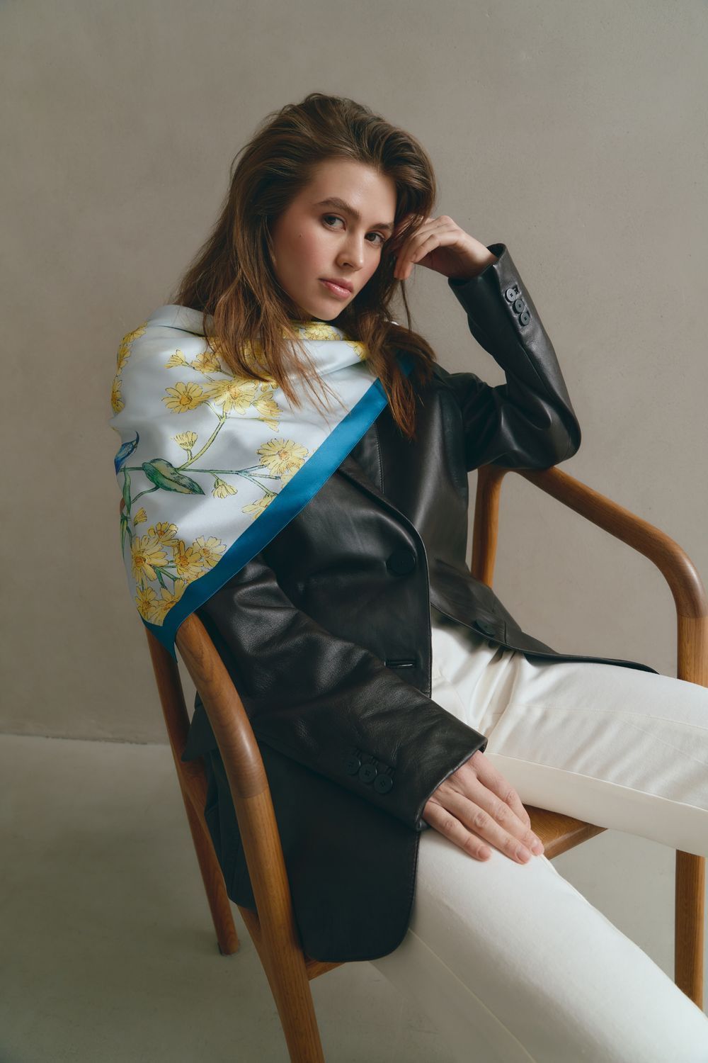 Silk scarf "Exaltation"