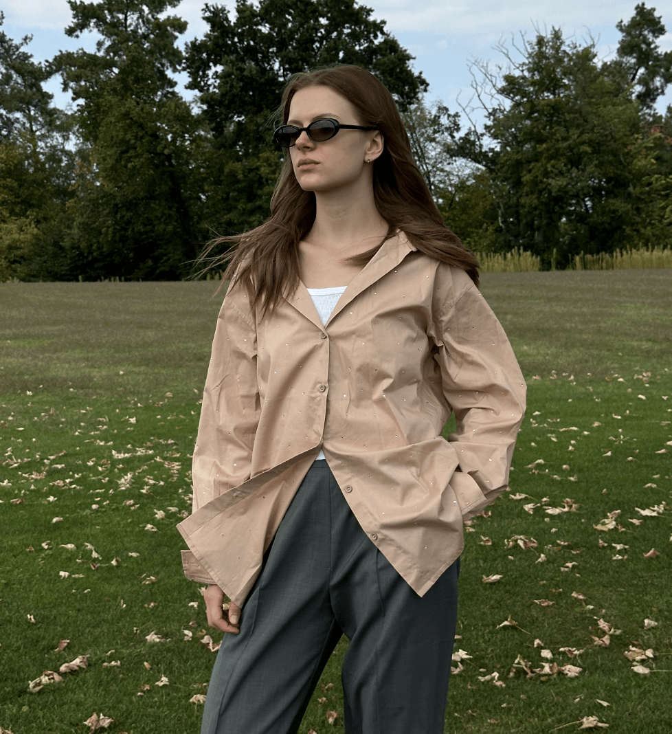 Сорочка ZIGZAG в розсип beige