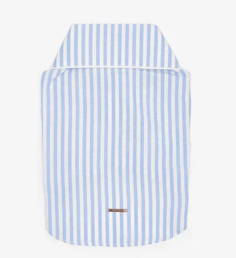 Сорочка CHOUCHOU з кантом для собак блакитна в полоску