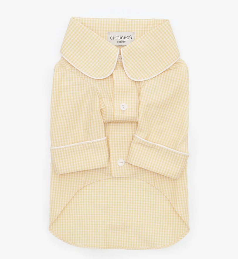 Сорочка CHOUCHOU з кантом для собак жовта