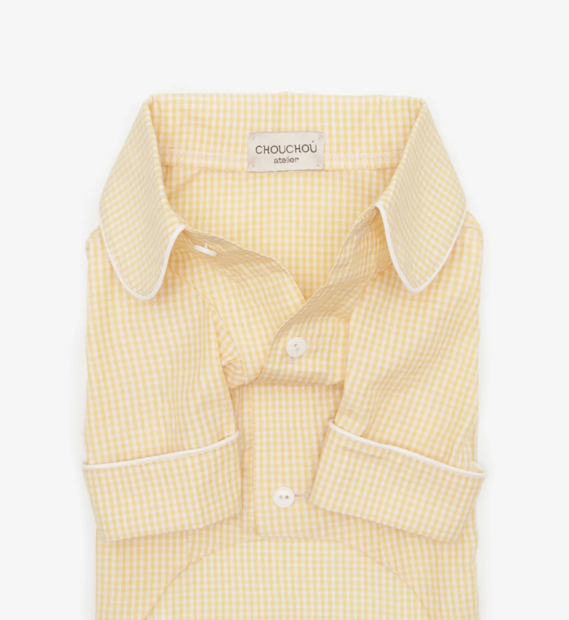 Сорочка CHOUCHOU з кантом для собак жовта