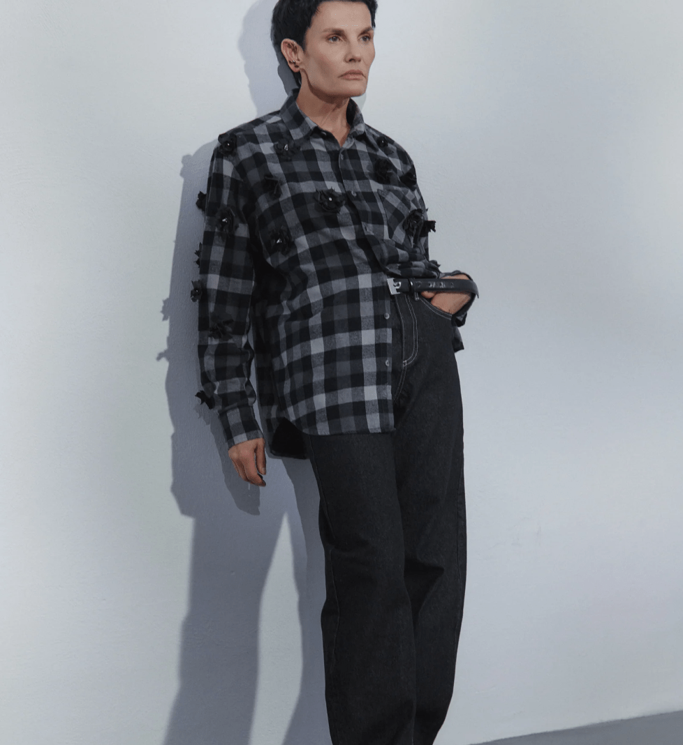 Сорочка OMELIA з пірсингом з квітів 01 CBWB