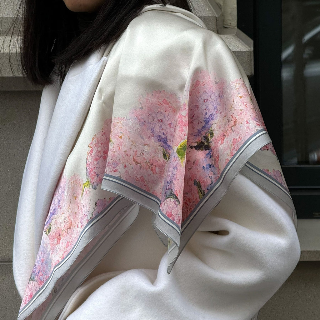 Silk scarf "Between Us"