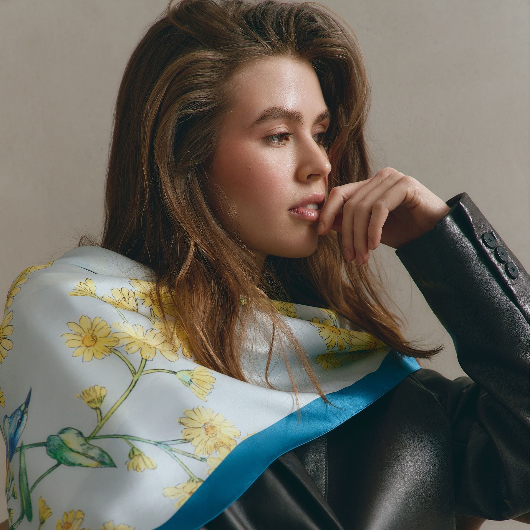 Silk scarf "Exaltation"