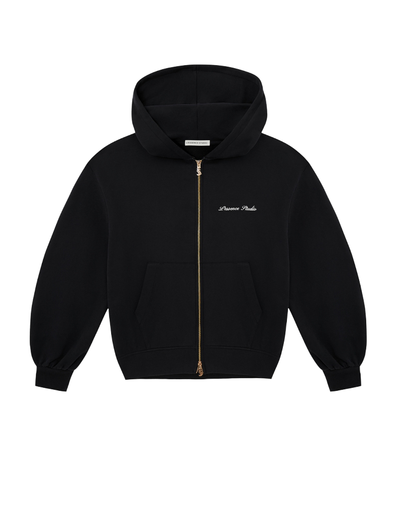 SIGNATURE LOGO EMBROIDERED ZIP HOODIE