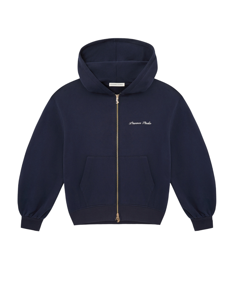 SIGNATURE LOGO EMBROIDERED ZIP HOODIE