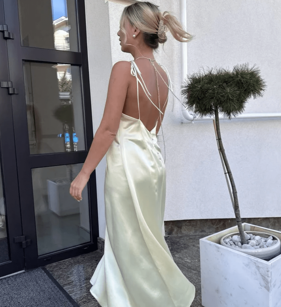 Сукня шовкова KRISTINA LAPTSO yellow