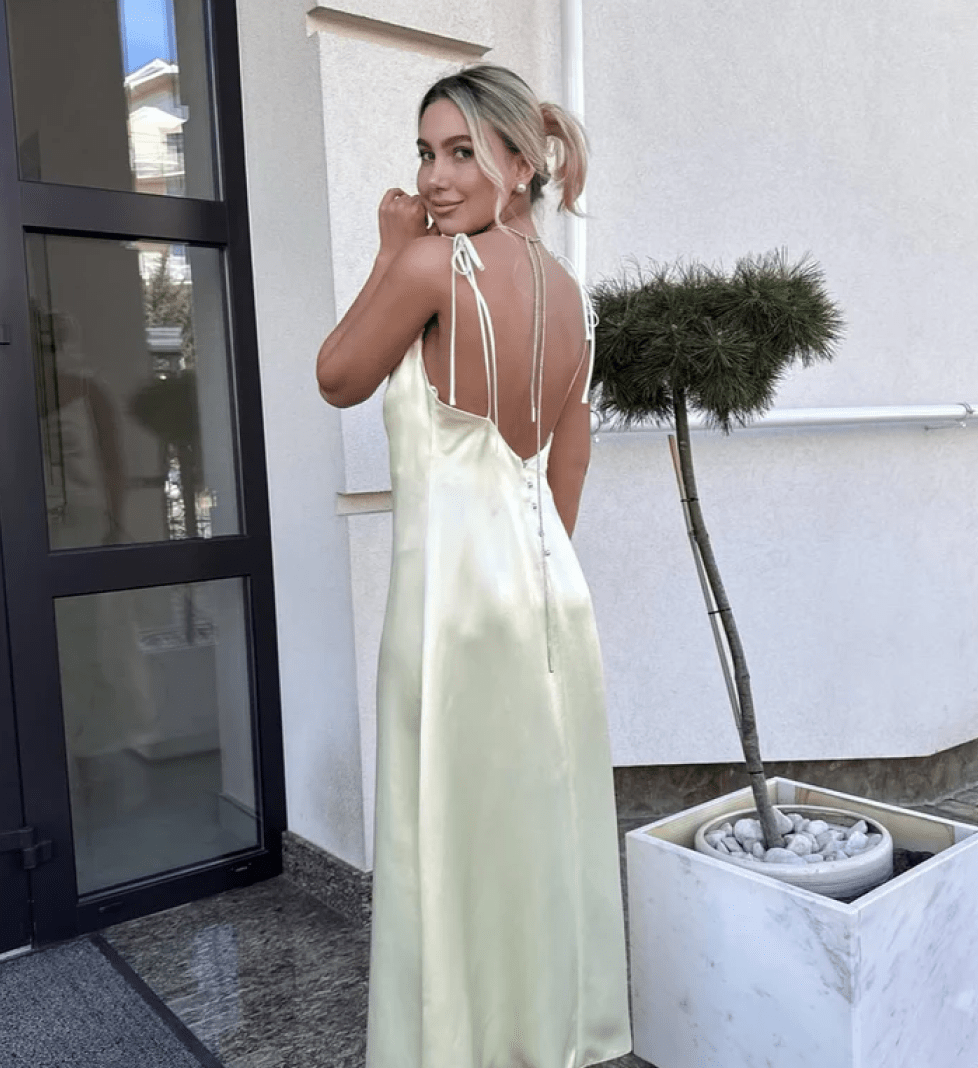 Сукня шовкова KRISTINA LAPTSO yellow
