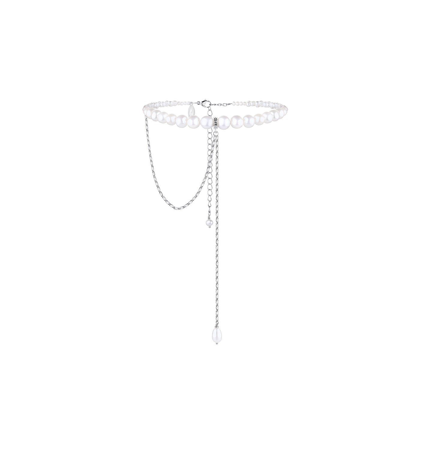 PEARLS CHOKER WITH CHAIN - фото 8