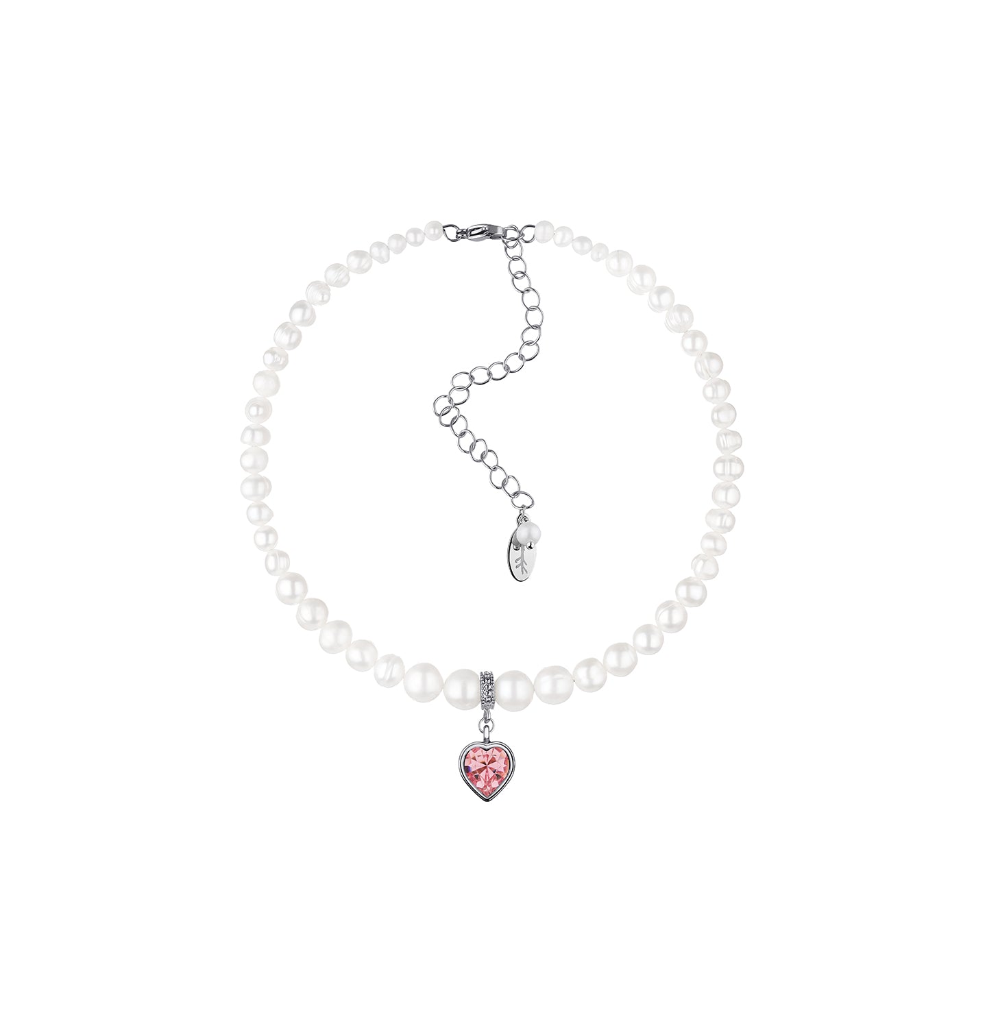 PEARLS CHOKER WITH HEART - фото 48