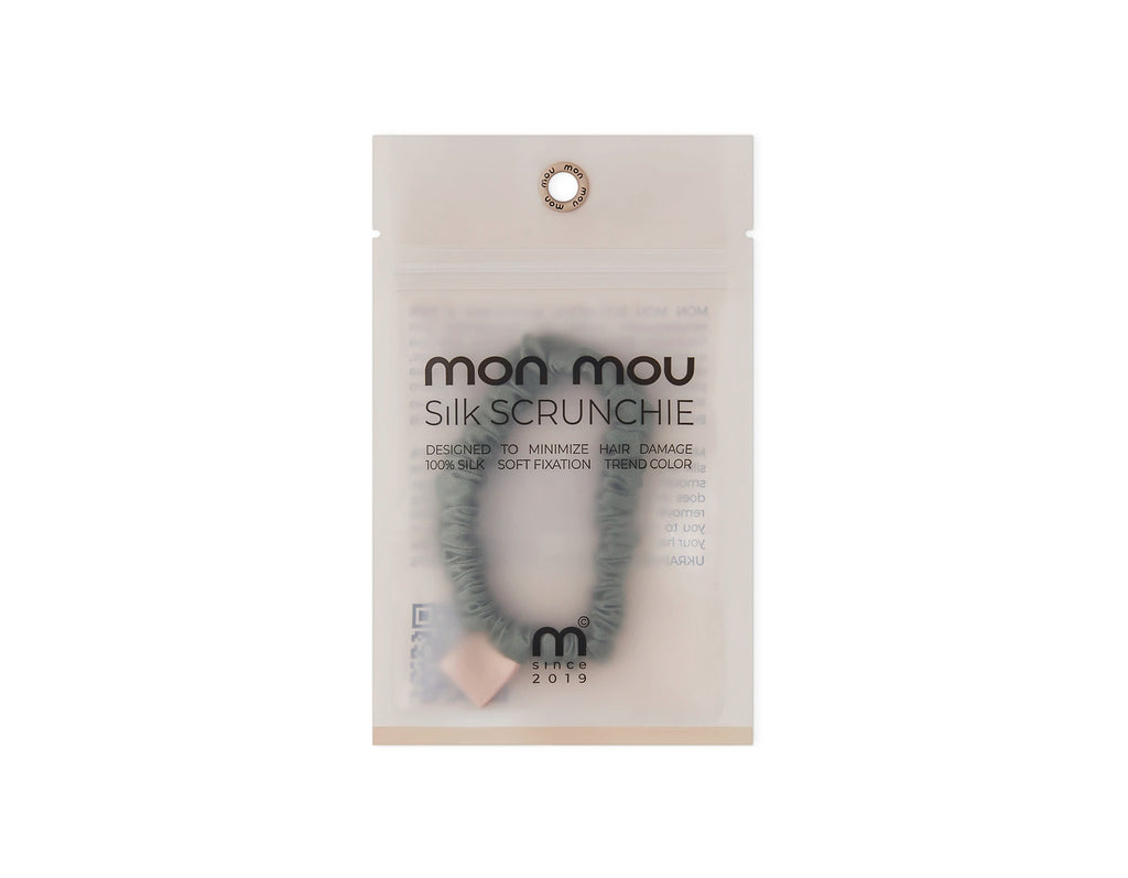 SILK SLIM SCRUNCHIE тонка шовкова резинка
