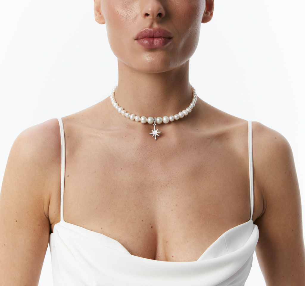 PEARLS CHOKER WITH "MORNING STAR" - фото 9