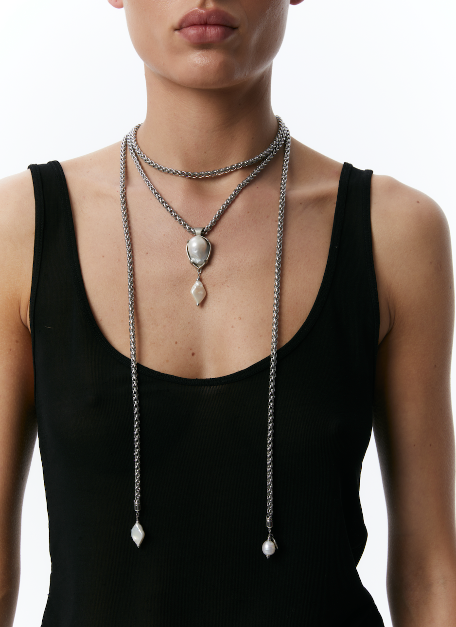 "ODESA" DOUBLE CHAIN NECKLACE - фото 2