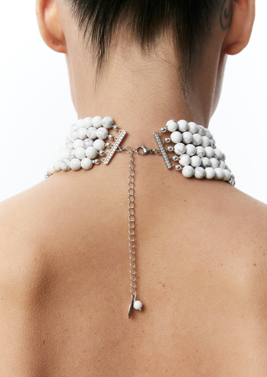 “INNOCENT” NECKLACE MARBLE WITH SILVER - фото 5